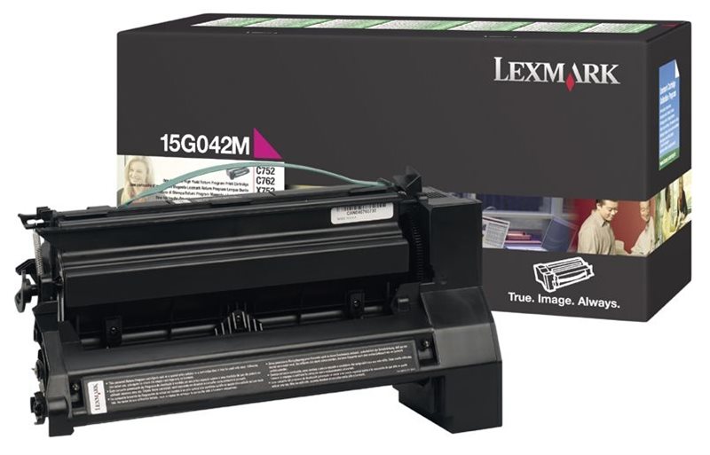 Toner magenta für Lexmark Optra C752 - 15G042M Toner magenta für Lexmark Optra C752 - 15G042M