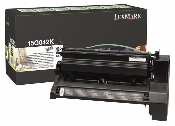 Toner schwarz für Lexmark Optra C752 - 15G042K Toner schwarz für Lexmark Optra C752 - 15G042K