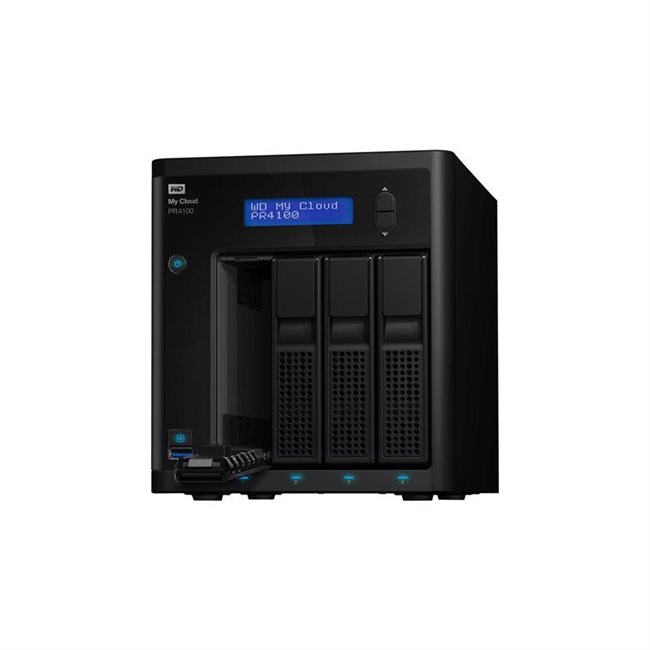 WD My Cloud PR4100 WDBNFA0000NBK 4 Schächte RAID 0, 1, 5, 10, JBOD RAM 4 GB