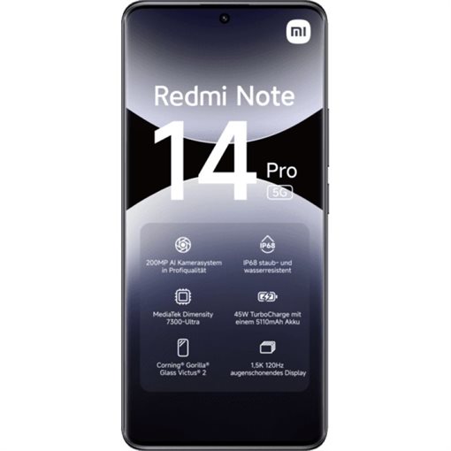 Xiaomi 14 MZB0I8BEU 8GB RAM 256GB Schwarz 16,9cm 6,67Zoll 5G