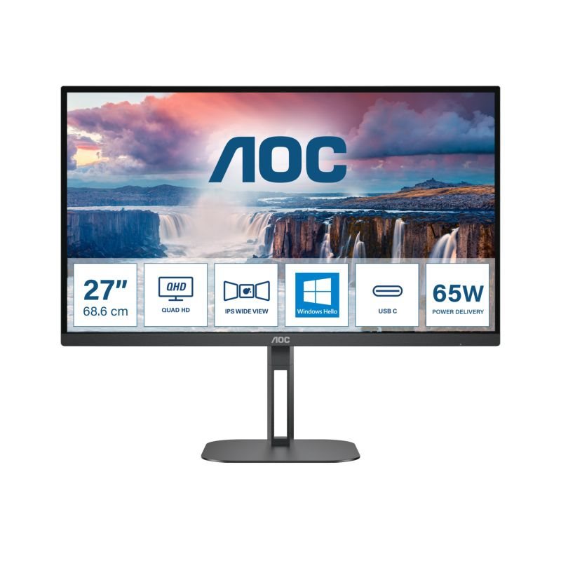 AOC Q27V5N/BK 68,58cm 27Zoll WQHD VA 75Hz 4ms schwarz