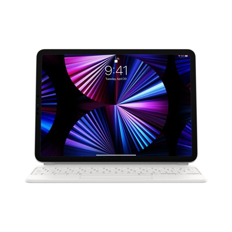 Apple Magic Keyboard iPad Pro 11 3.Gen/Air 4.Gen weiß (deutsch) mieten
