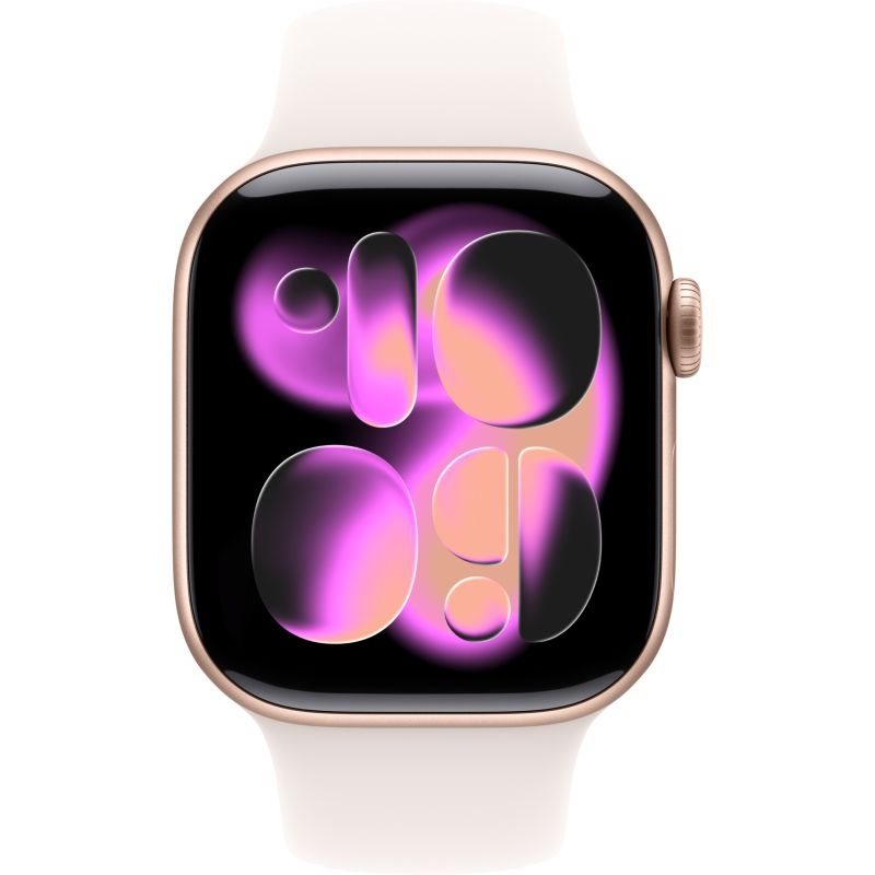 Apple Watch Series 11 Alu, Roségold Band:Hellrosa Gr, S/M 64GB 46mm LTE