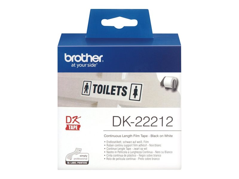 Brother Original - Etikettenrolle weiß 6,2cm x 15,