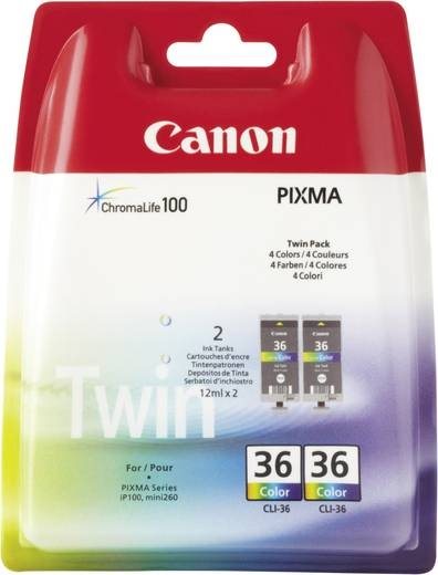 Canon Original - Tinte CLI-36 2er Pack C/M/Y