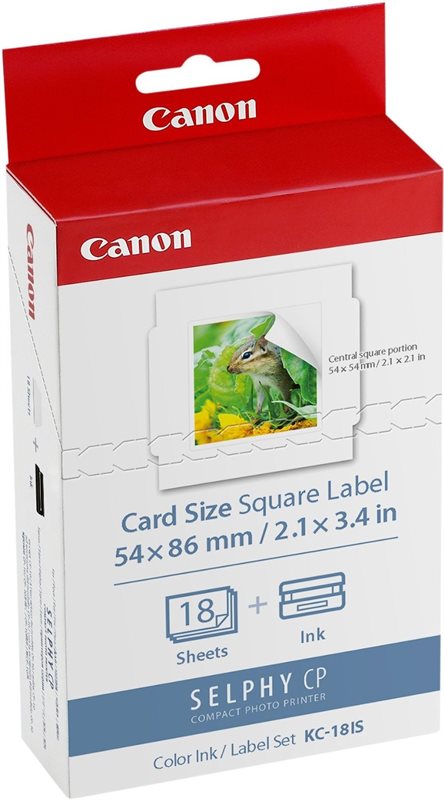 Canon Original - Tinte Papier-Kit  KC-18IS - 54 x 86 mm - 18 Seiten