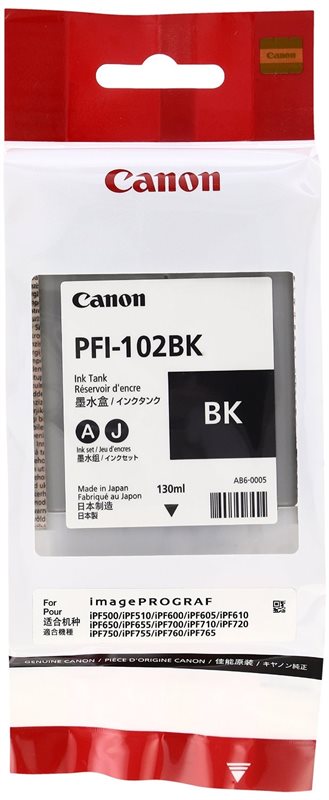 Canon Tinte schwarz, PFI-102BK