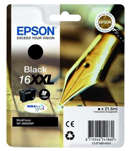 EPSON 16XXL Tinte schwarz Extra hohe Kapazität
