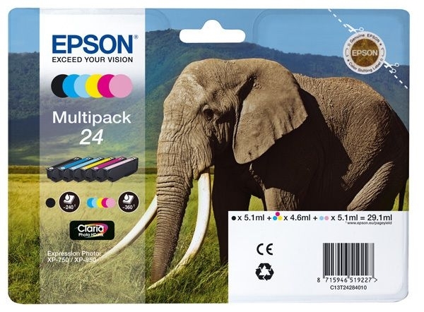 Epson Multipack 6 Farben 24 Claria T2428