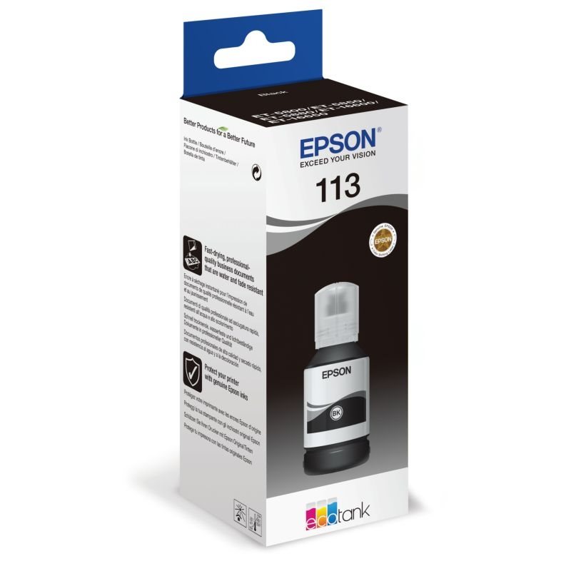 Epson Original schwarz - Nachfülltinte 113 - C13T06B140