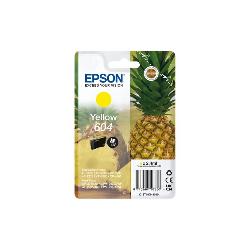 Epson original ink yellow 604 - C13T10G44010