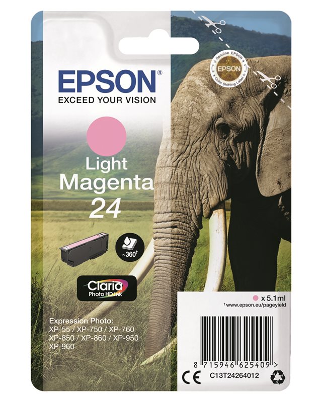 Epson Original - Tinte hell magenta - 24 Claria