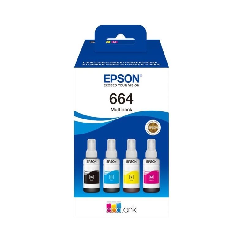 Epson Original Tinte Multipack bk/c/m/y EcoTank 664 - C13T664640