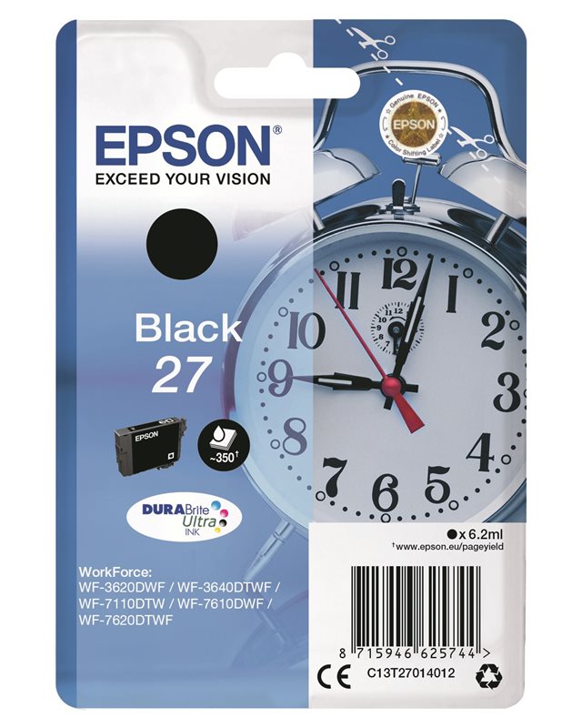 Epson Original - Tinte schwarz - 27 DURABrite