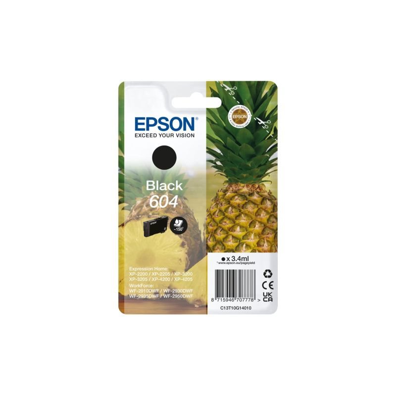 Epson Original Tinte schwarz 604 - C13T10G14010