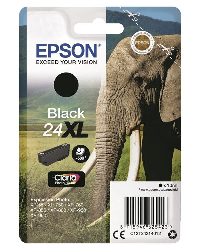 Epson Original - Tinte XL schwarz - 24 Claria