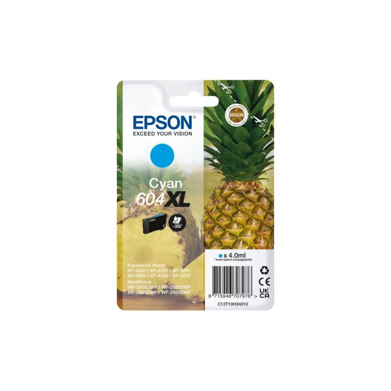 Epson original XL ink cyan 604 - C13T10H24010