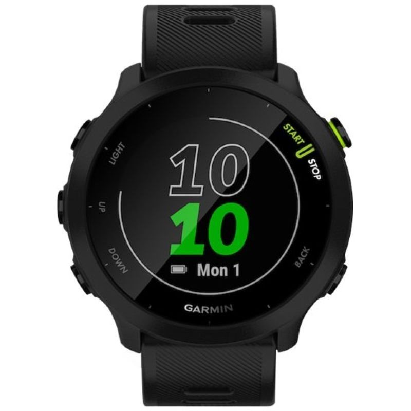 Garmin Forerunner 55 Schwarz Band: Silikon schwarz 42mm Bluetooth ANT+