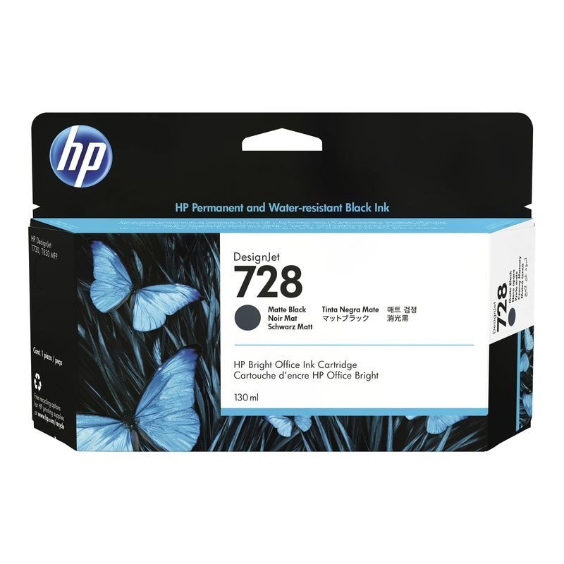 HP 728 original ink matte black - 3WX25A