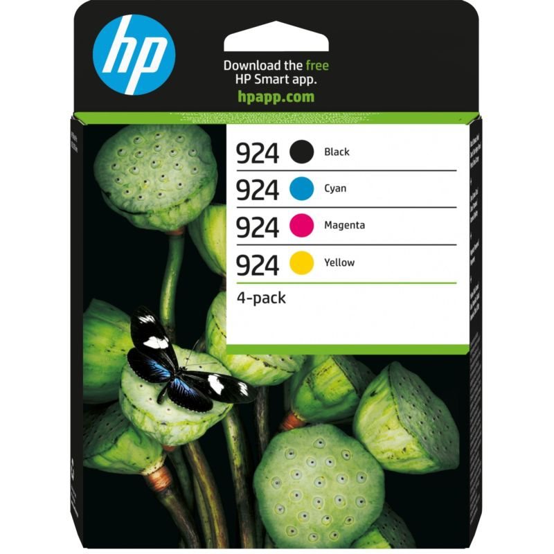 HP 924 Original Tinte 4er Pack BKCMY - 6C3Z1NE