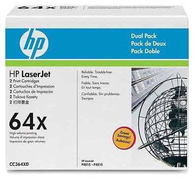 HP Toner schwarz Doppelpack für P4015, CC364XD