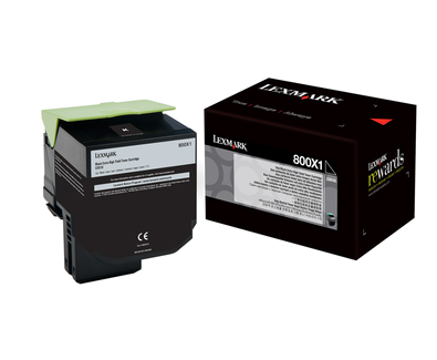 Lexmark 800X1 toner black - 80C0X10