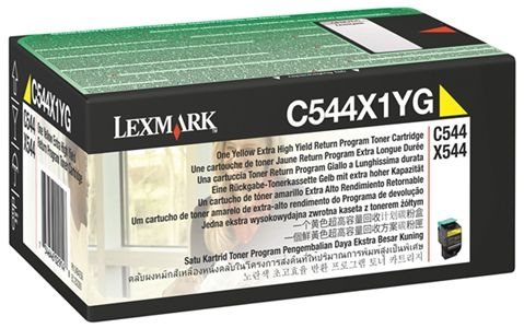 Lexmark toner cartridge yellow, HC for C544/X544