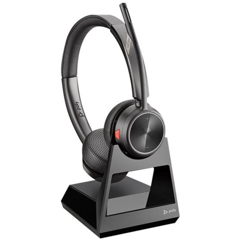 Poly Savi 7220 Office Headset-System On-Ear DECT kabellos