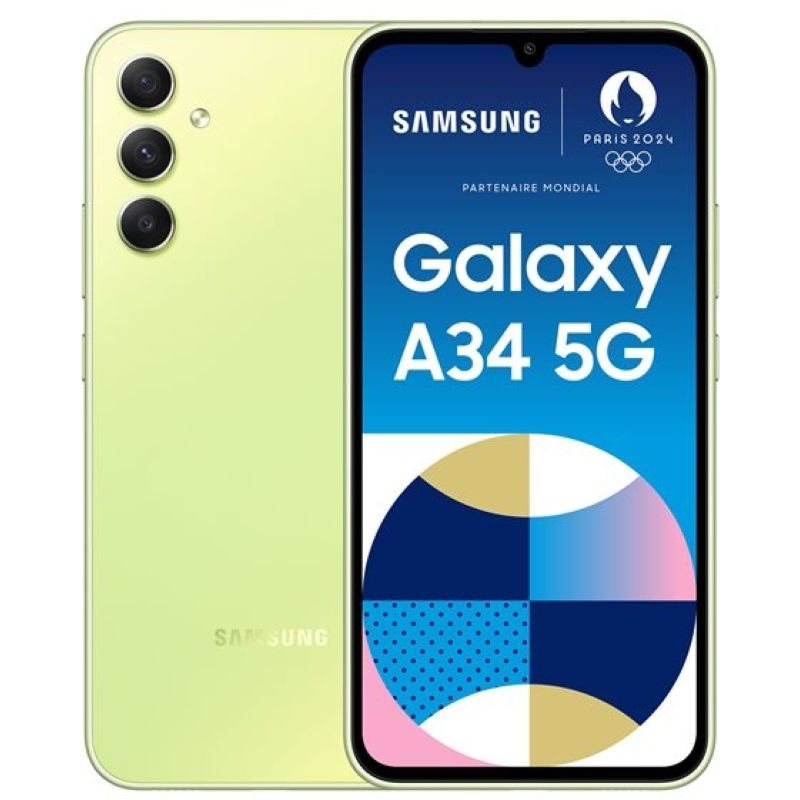Samsung Galaxy A34 SM-A346BLGAEUB 6GB RAM 128GB Lime 16,65cm 6