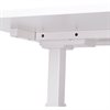 InWerk Schreibtisch hvst, Imperio Lift Q2 Weiß/Weiß B180cm x T80cm