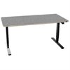 InWerk Schreibtisch hvst, Masterlift 2 Anthrazit/Schwarz B160cm x T80cm