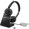 Jabra Evolve 75 SE UC Headset On-Ear Bluetooth kabellos USB Ladestation Jabra Evolve 75 SE UC Headset On-Ear Bluetooth kabellos USB Ladestation