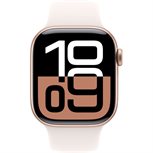 Apple Watch Series 10 Alu, Roségold Band: Hellrosa Größe S/M 64GB 42mm