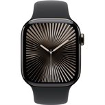 Apple Watch Series 10 Schiefertitan Band: Schwarz Größe M/L 64GB 46mm 4G