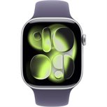 Apple Watch Series 11 Alu, Silber Band:Purple fog Gr, M/L 64GB 46mm GPS