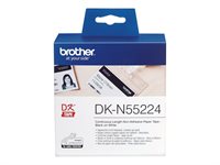 Brother Original - Etikettenrolle schwarz auf weiß