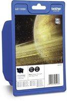 Brother Tinte schwarz 2erPack , LC1100BKP2