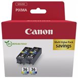 Canon Original 2er Pack Tinte multi-cmy - 2x24ml CLI-36 - 1511B025