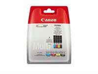Canon Tintenset schwarz + farbig CLI-551PACK