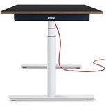 Eliot Schreibtisch hvst, Original White Weiß / Schwarz B160cm x T79cm