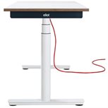Eliot Schreibtisch hvst, Tiny Weiß / Weiß B110cm x T65cm