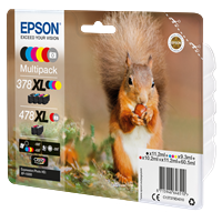Epson Original Multipack BK/C/M/Y/R/G 378XL / 478XL Claria Photo HD Ink
