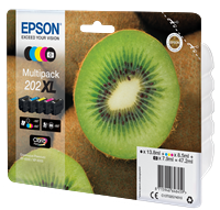 Epson Original Multipack Photo BK/BK/C/M/Y 202XL Claria Premium Ink
