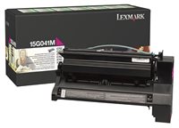Toner magenta für Lexmark Optra C752 - 15G041M