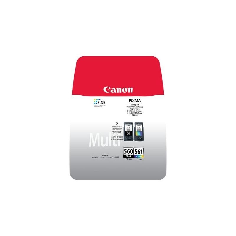 Canon original ink multi-bkcmy PG-560 / CL-561 - 3713C006 Canon original ink multi-bkcmy PG-560 / CL-561 - 3713C006