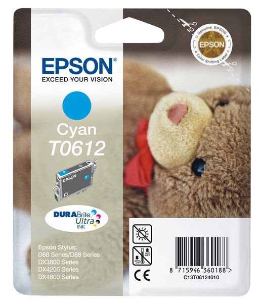 Epson ink cartridge cyan, T061240 Epson ink cartridge cyan, T061240