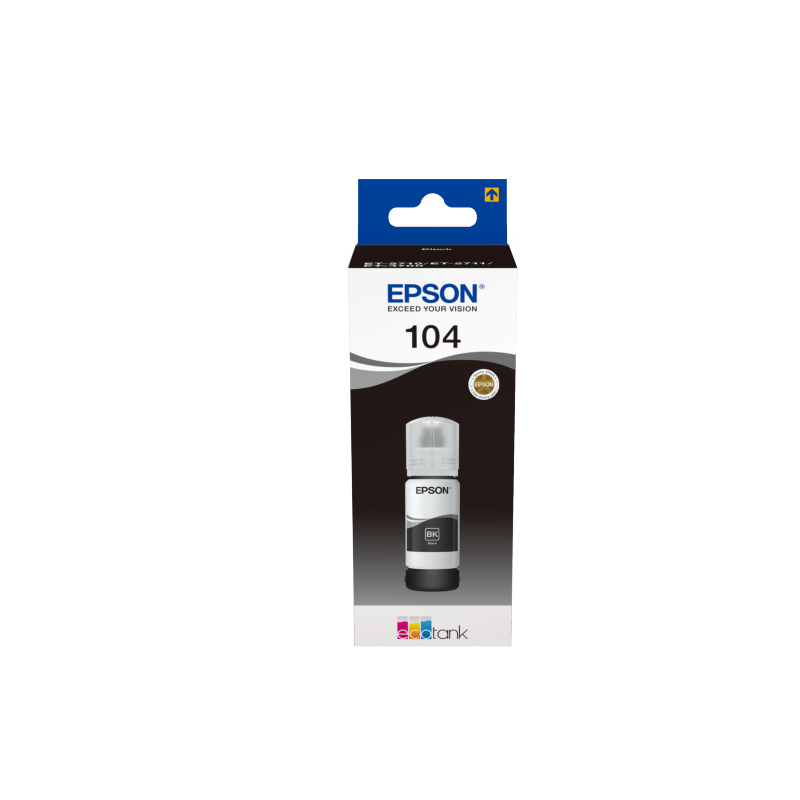 Epson original ink black 104 - C13T00P140 Epson original ink black 104 - C13T00P140