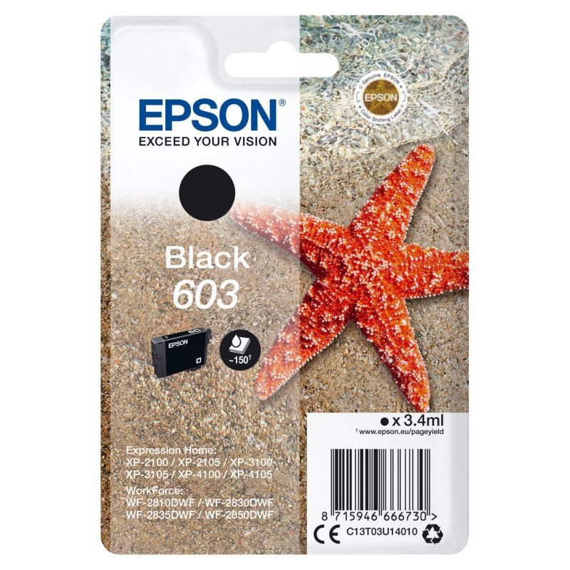 Epson original ink black 603 - C13T03U14010