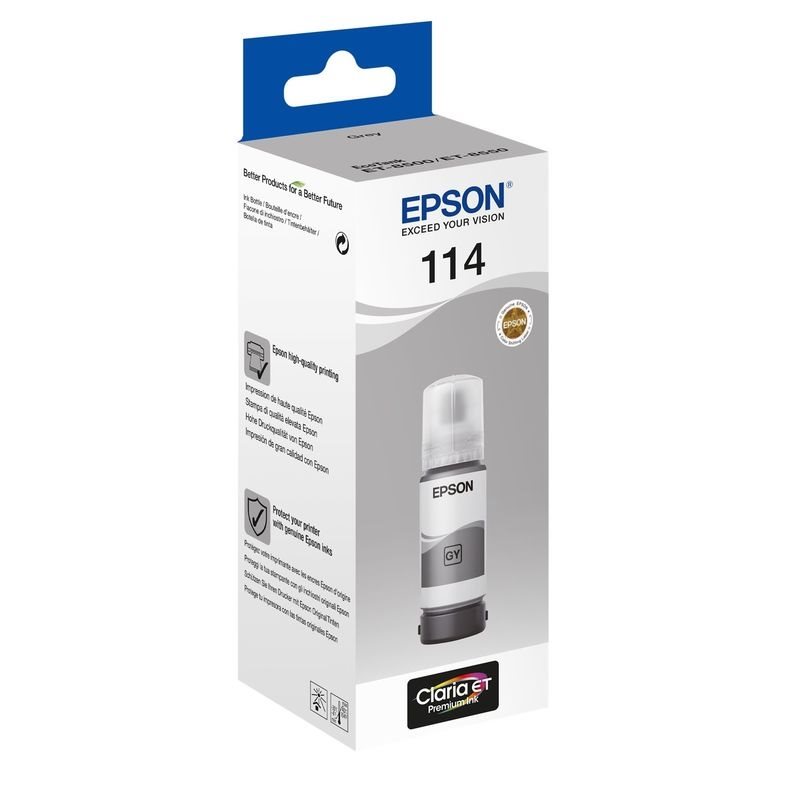 Epson original ink gray EcoTank 114 - C13T07B540 Epson original ink gray EcoTank 114 - C13T07B540