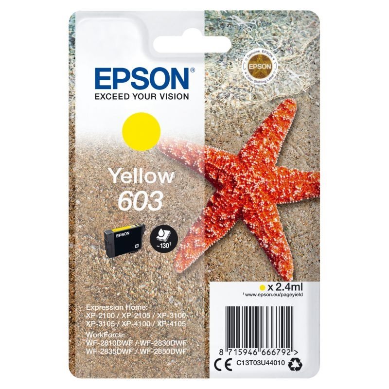 Epson original ink yellow 603 - C13T03U44010